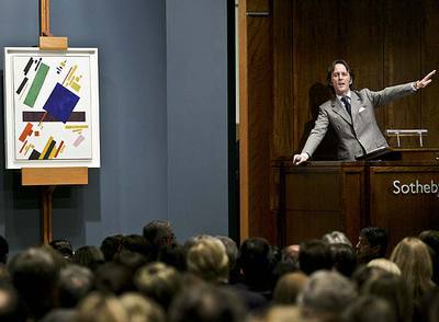 Un momento de la subasta de Sotheby's celebrada el lunes en Nueva York.