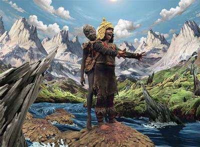 Fotograma del videoclip  Wanderlust , creado por Encyclopedia Pictura para la cantante islandesa Björk.