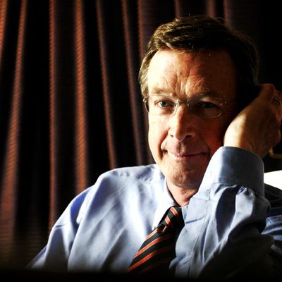 Michael Crichton, durante la presentación en Barcelona de su novela  Estado de miedo,  en 2005.