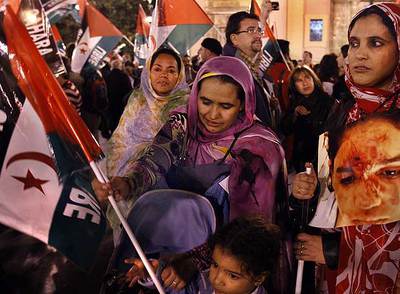 EL SÁHARA SE REIVINDICA EN LA PLAZA DE LA VIRGEN DE VALENCIA
