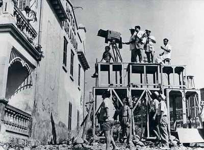 Rodaje en el Hotel Voramar