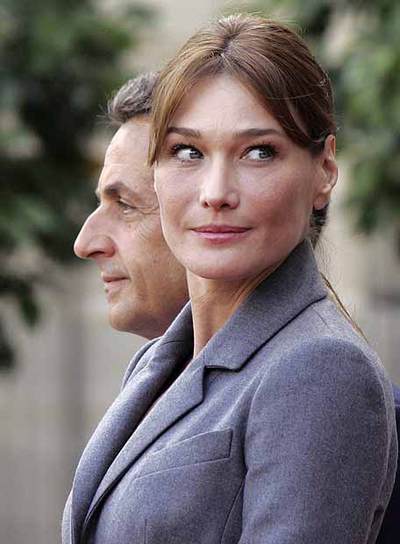 Carla Bruni y Nicolas Sarkozy.