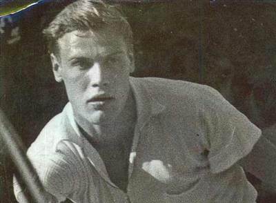 Lennart Bergelin, en un partido.