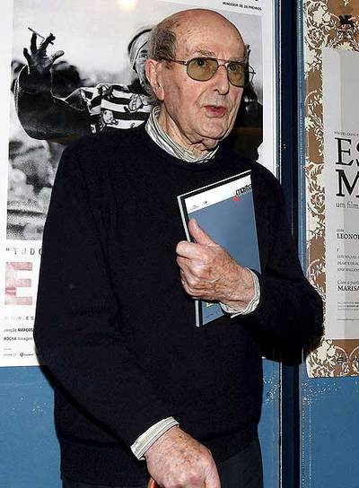 El cineasta Manoel de Oliveira.