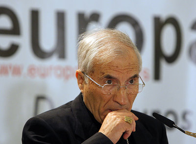 El cardenal arzobispo de Madrid y presidente de la Conferencia Episcopal, Antonio María Rouco Varela, en una imagen de septiembre. rnFoto: Gorka Lejarcegi