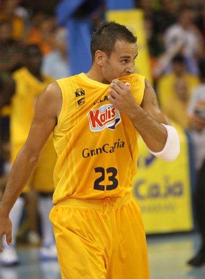 Carl English, durante un partido de esta temporada con el Gran Canaria.