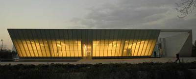 Fachada del Museo Universitario de Arte Contemporáneo (MUAC), en México DF, del arquitecto Teodoro González de León. rnFoto: A. rnArona