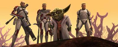 Imagen de la serie de animación  Star wars: the clone wars .