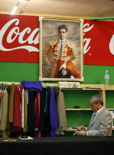 Cuadro del torero José Tomás, en Rastrillo de Nuevo Futuro.