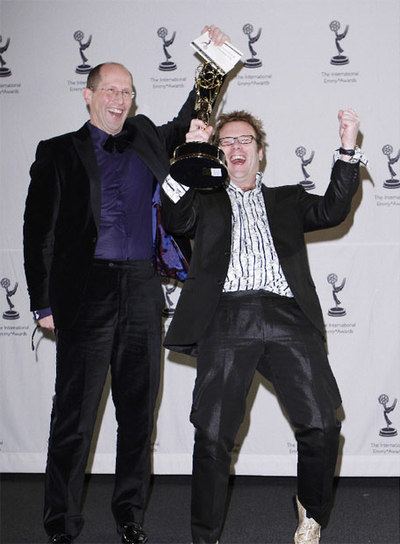 Paul Romer y Patrick Lodiers, autores del  reality  que ha ganado el Emmy.