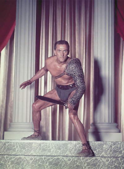  Kirk Douglas en   Espartaco   (1960), de Stanley Kubrick. 