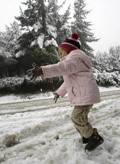 La nieve se acerca al mar