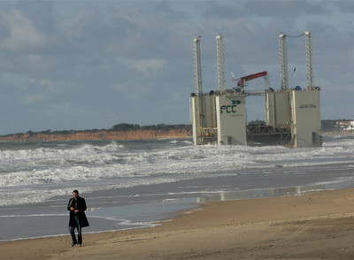 Paisaje irrepetible en la playa de La Barrosa