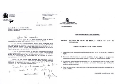 NUEVOS DOCUMENTOS SOBRE LA CONNIVENCIA DEL GOBIERNO DEL PP CON GUANTÁNAMO