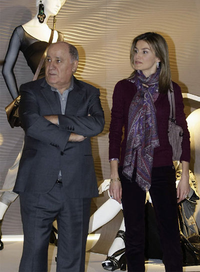 LOS PRÍNCIPES VISITAN A AMANCIO ORTEGA