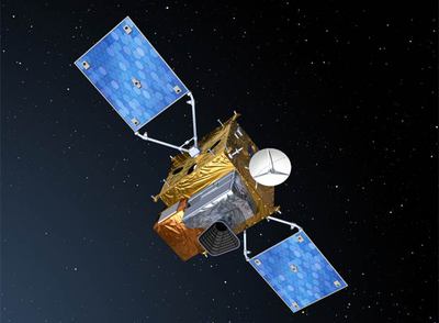 Un satélite Sentinel de observación de la Tierra.