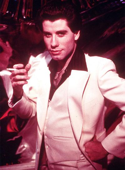 John Travolta, en   Fiebre del sábado noche. 