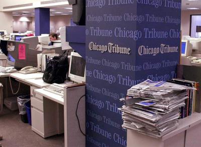 Redacción central del  Chicago Tribune  en Chicago.