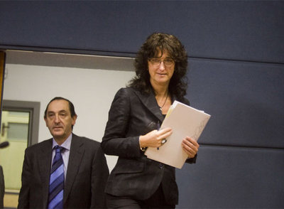 La  vicelehendakari,  Idoia Zenarruzabeitia, en una rueda de prensa el pasado mes de noviembre.