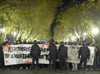 El eco de la protesta griega llega a Valencia