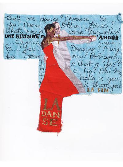 Fragmento de  La danza, de Billie Zangewa.