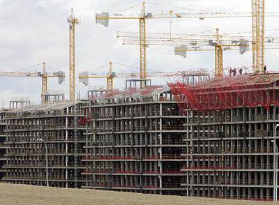 Un bloque de viviendas en construcción en Seseña (Toledo), correspondientes a una promoción de Francisco Hernando,  El Pocero .