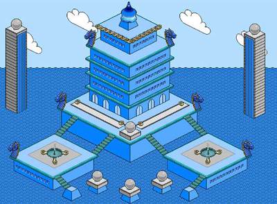Una de las ilustraciones de usuarios de Habbo contenidas en la exposición  Habbo Gallery 2.0.  