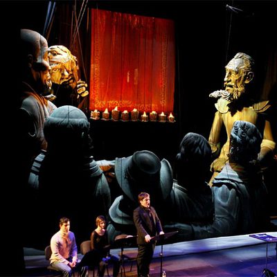 Un momento de la representación de 'El retablo de Maese Pedro' en el Liceo.