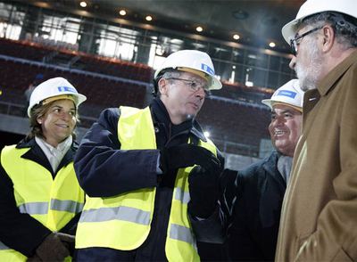 El cubo gigante, listo para el Open