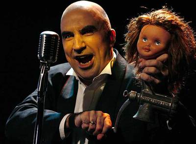 Escena de la obra  Dónde Desdémona,  de la compañía Clan de Bichos, en la sala la Cuarta Pared.