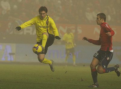 Messi se escapa de Vadocz.