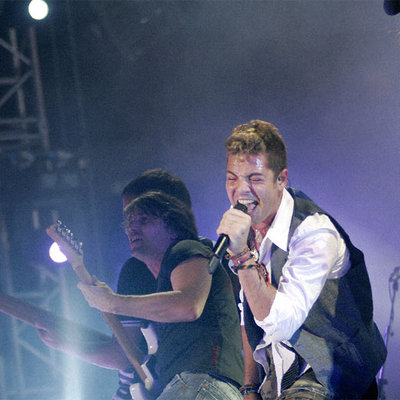 David Bisbal, durante una actuación en Almería.