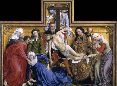  El descendimiento,  obra de Roger van der Weyden.