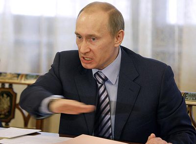 El primer ministro ruso, Vladímir Putin, durante el encuentro con sus homólogos eslovaco, búlgaro y moldavo ayer en Moscú.