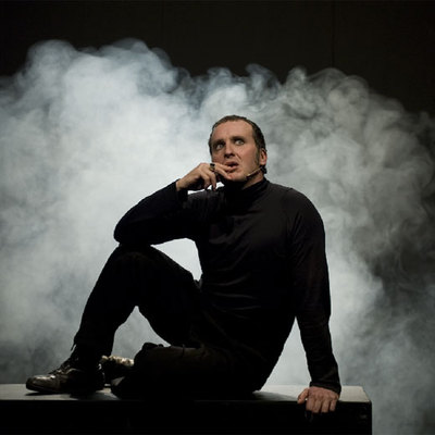 Fernando Cayo, en un momento del montaje  La terapia definitiva .