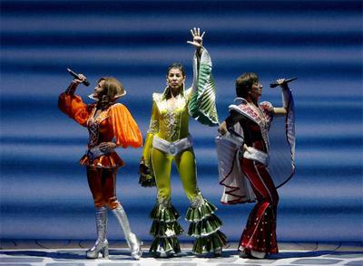 Una escena del musical   Mamma mia!,   gran triunfador de la temporada pasada.