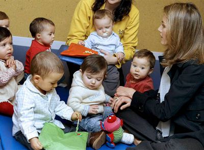 Tiempo de recreo con la princesa Letizia