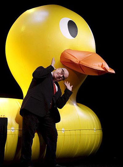 Leo Bassi, en la presentación del espectáculo  Utopía. 