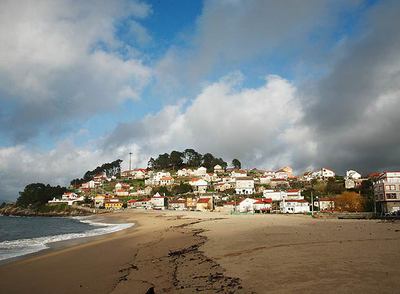 Uno de los núcleos de Marín (Pontevedra) afectados por la Ley de Costas.