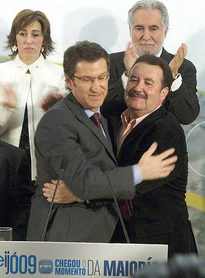 Núñez Feijóo y Luis Carrera, el pasado día 22.