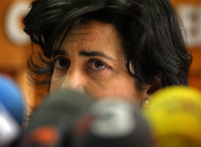 La consejera de Turismo, Angélica Such, ayer en su comparecencia para explicar la adjudicación a Orange Market que investiga Garzón.