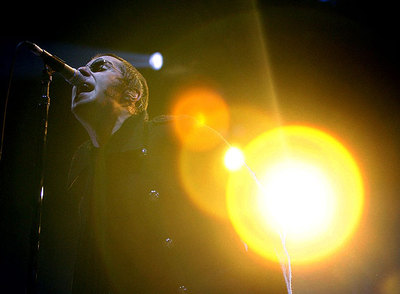 Liam Gallagher, ayer en el concierto de Madrid.