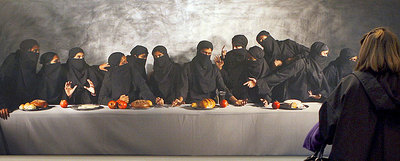  Última Cena-Gaza,  de Vivek Vilasini, se expone en la galería The Guid, presente en Arco.