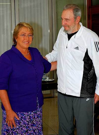 Bachelet: "Castro está muy ágil"
