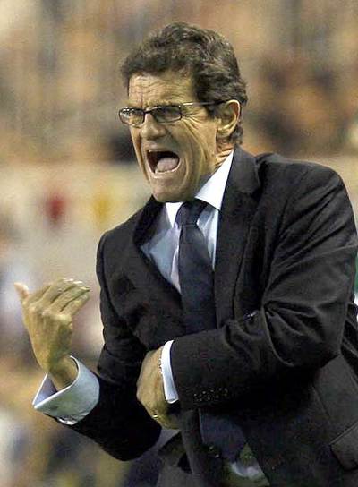 Fabio Capello, contra España.