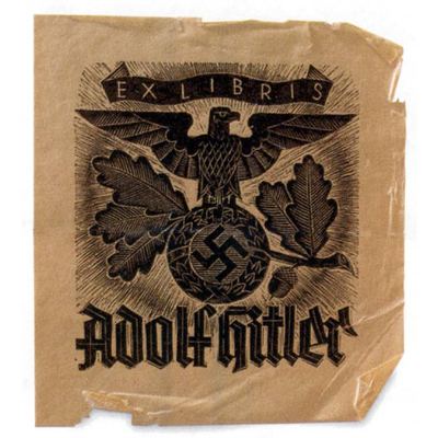 El  ex libris  con el que Hitler marcaba sus libros.