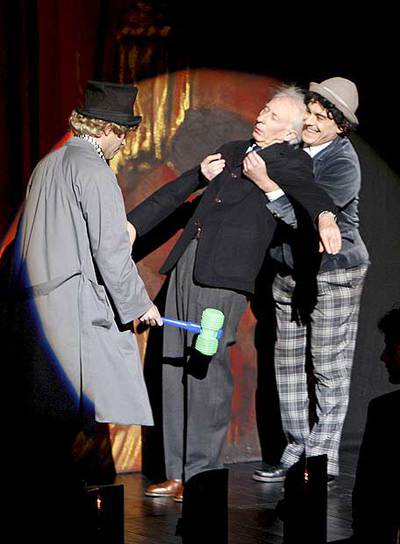 Albert Boadella, en el ensayo de  Una noche en el Canal .