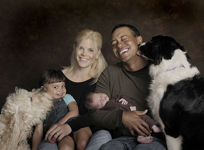 TIGER WOODS Y FAMILIA