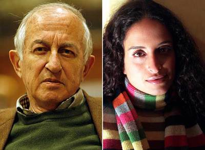 El escritor Juan Goytisolo y la cantante Noa.