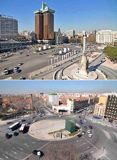 La fuente de Colón viaja a Legazpi